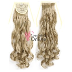 Extensie de par coada ondulata cu snur 70 cm Blond Ash CYF7132j8885
